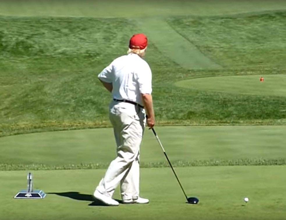 Donald Tramp, golf, PRTSCRYT